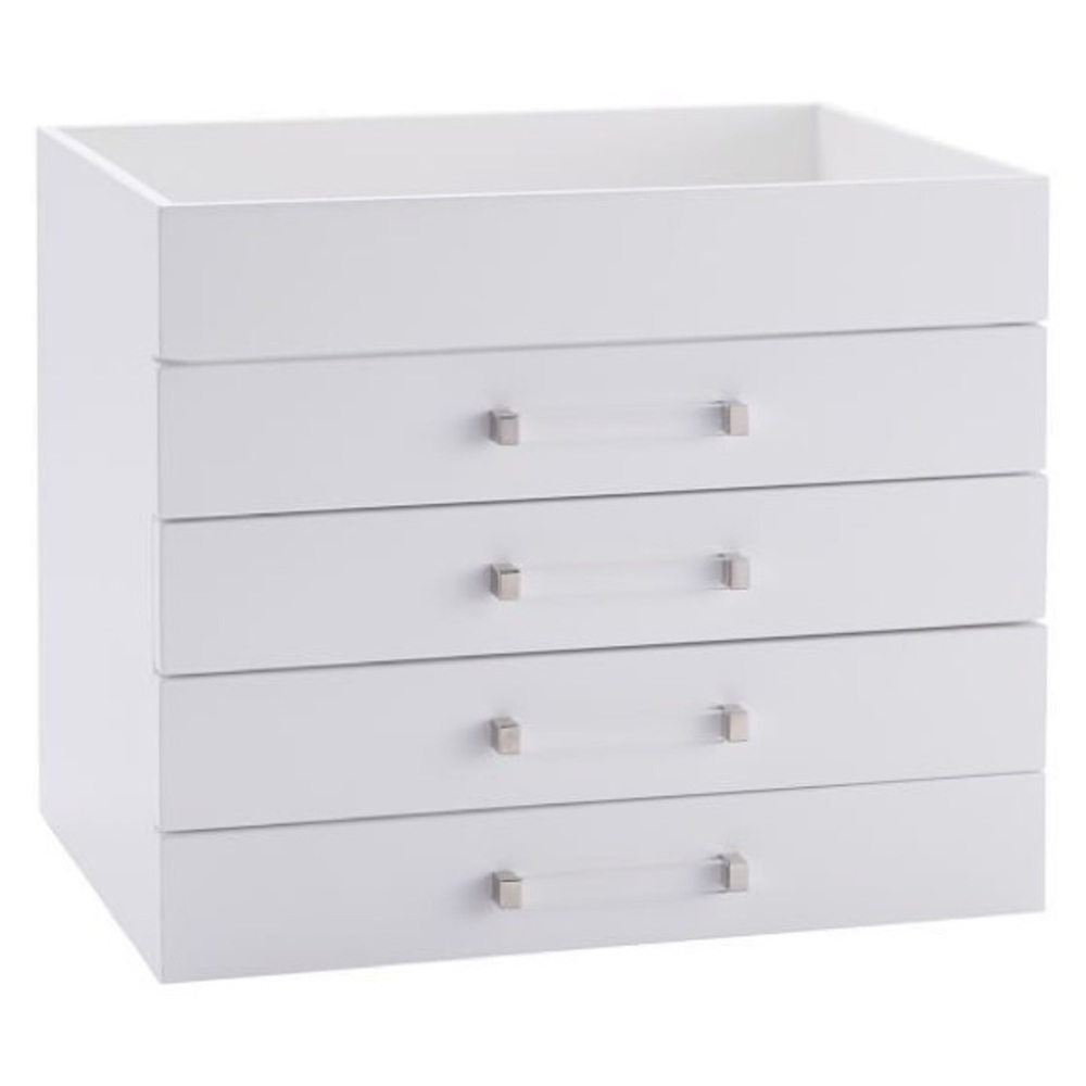 Pottery Barn White Lacquer Beauty Tower
